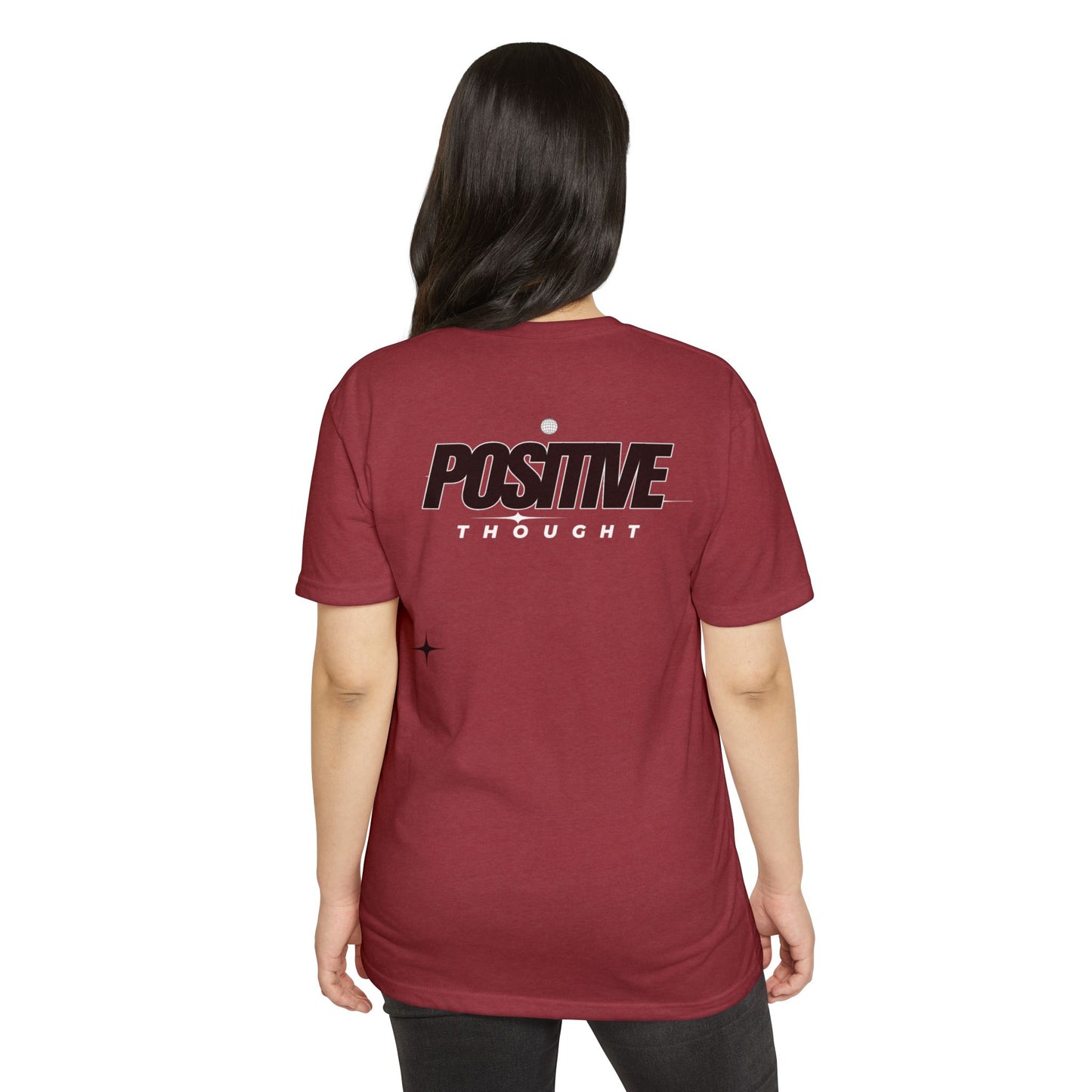 HUMANS APPAREL - Positive Thought Unisex CVC Jersey T-Shirt - Inspirational Graphic Tee