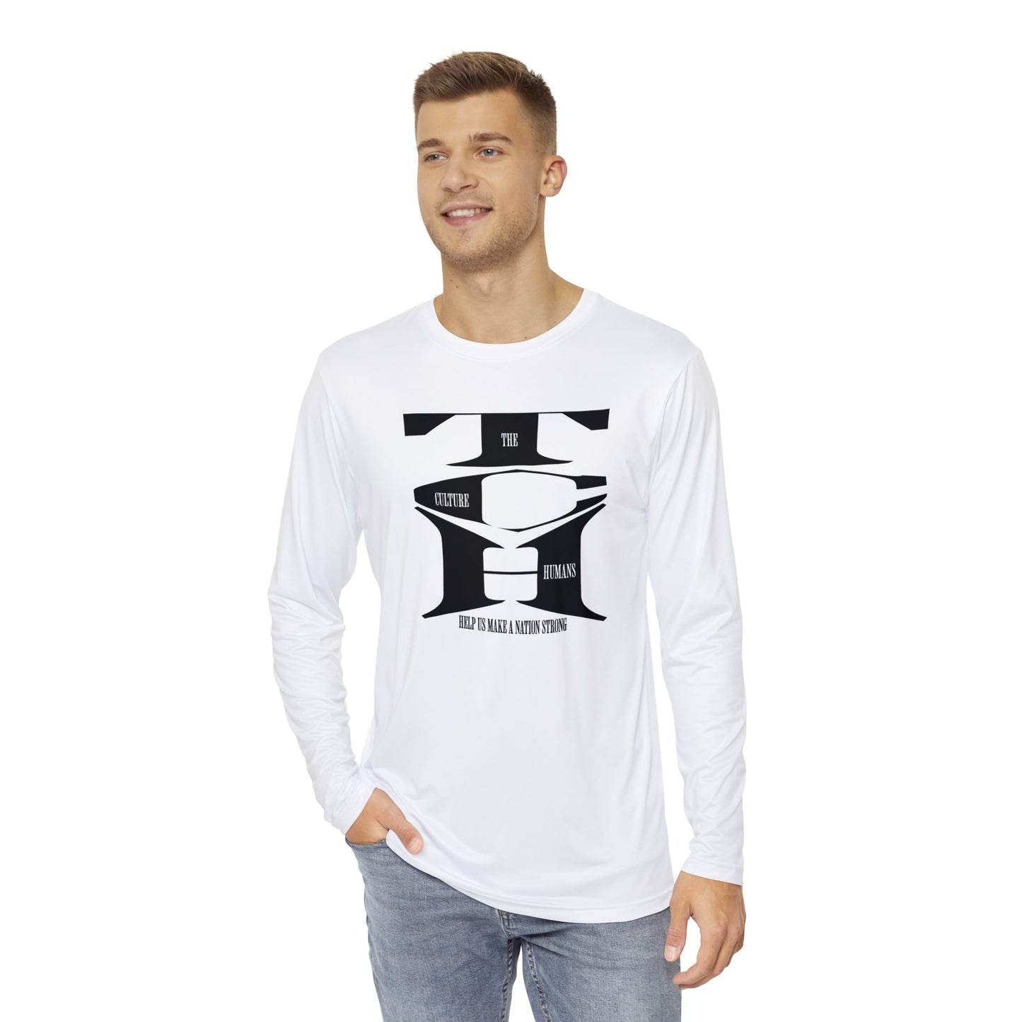 HUMANS BRAND - Men's Long Sleeve Shirt - Culture of Humans - Keep Us Strong