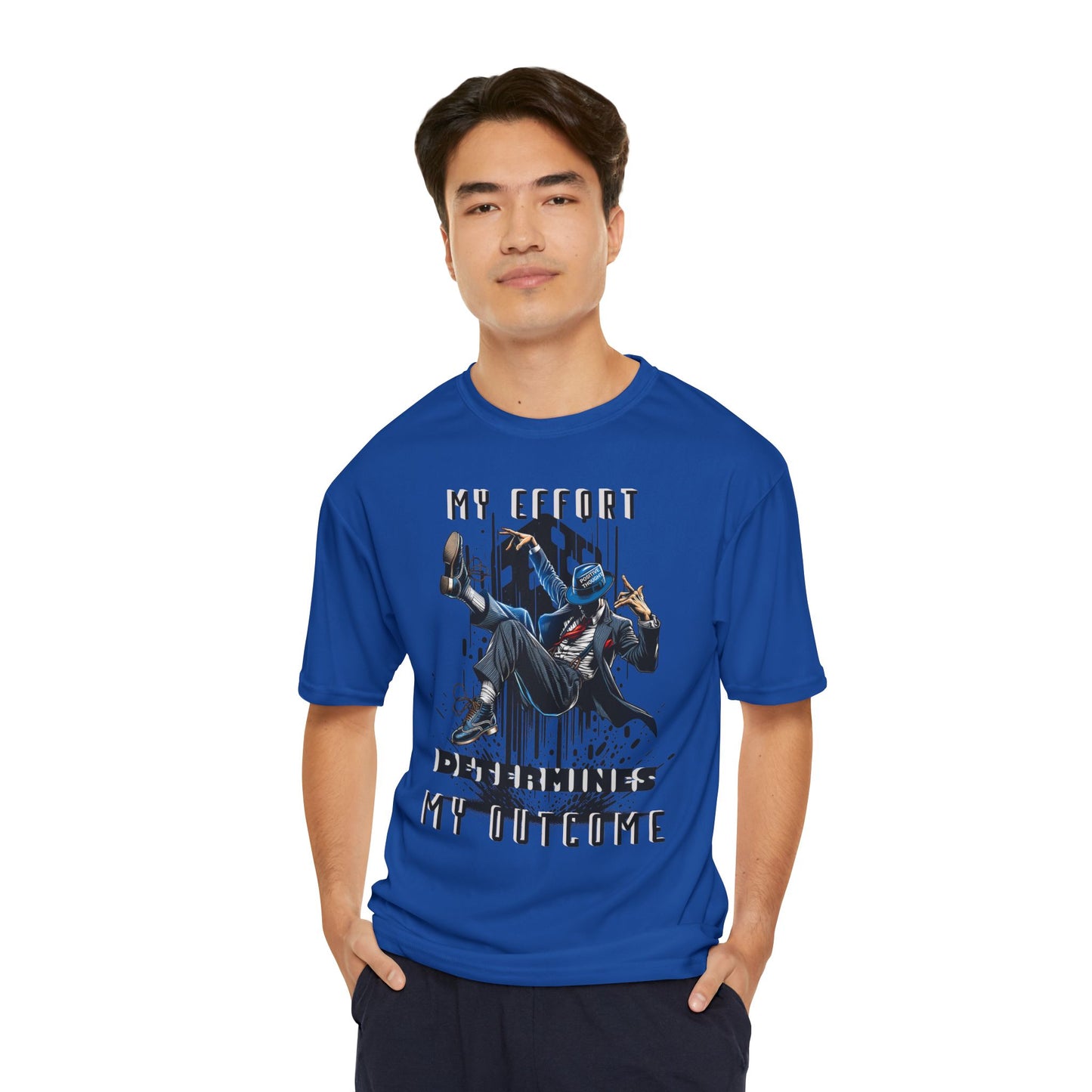 HUMANS BRAND - Motivational Men's Performance T-Shirt - 'My Effort Determines My Outcome'