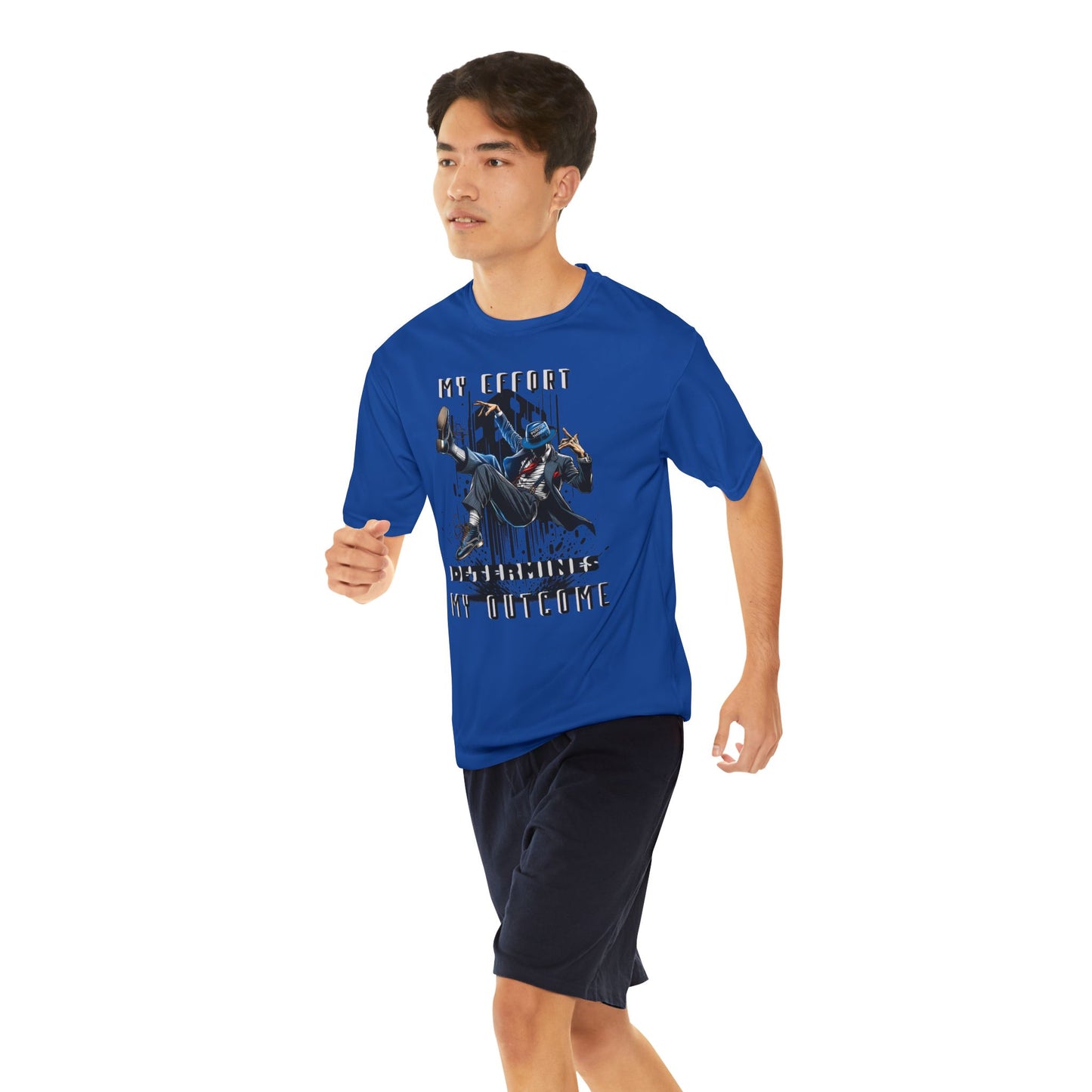 HUMANS BRAND - Motivational Men's Performance T-Shirt - 'My Effort Determines My Outcome'