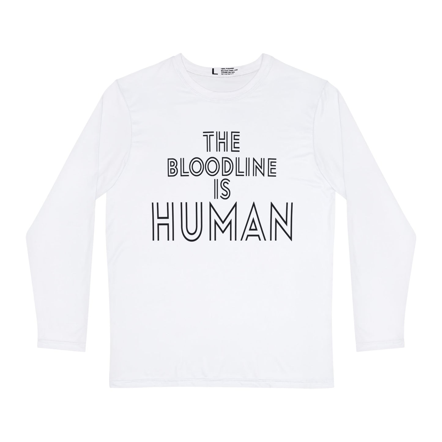 HUMANS BRAND - Men's Long Sleeve Shirt - 'The Bloodline is Human' Graphic Tee