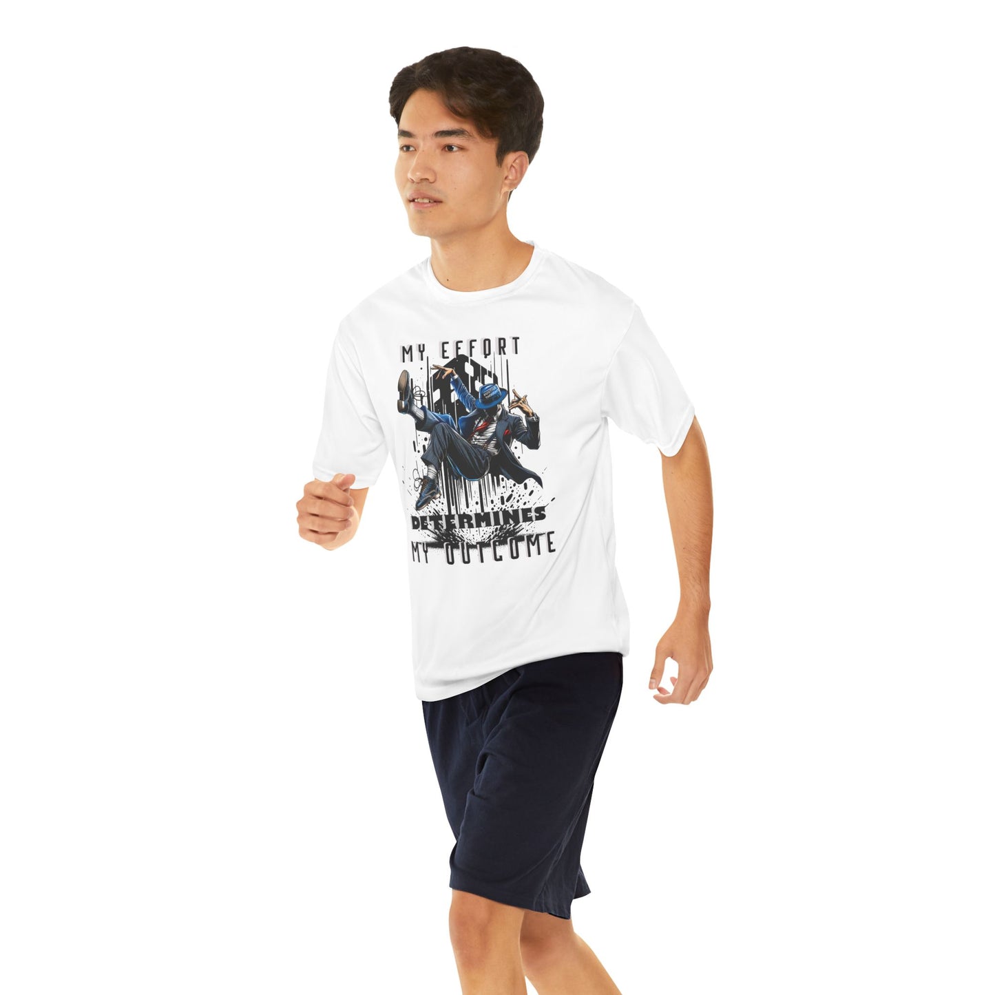 HUMANS BRAND - Motivational Men's Performance T-Shirt - 'My Effort Determines My Outcome'