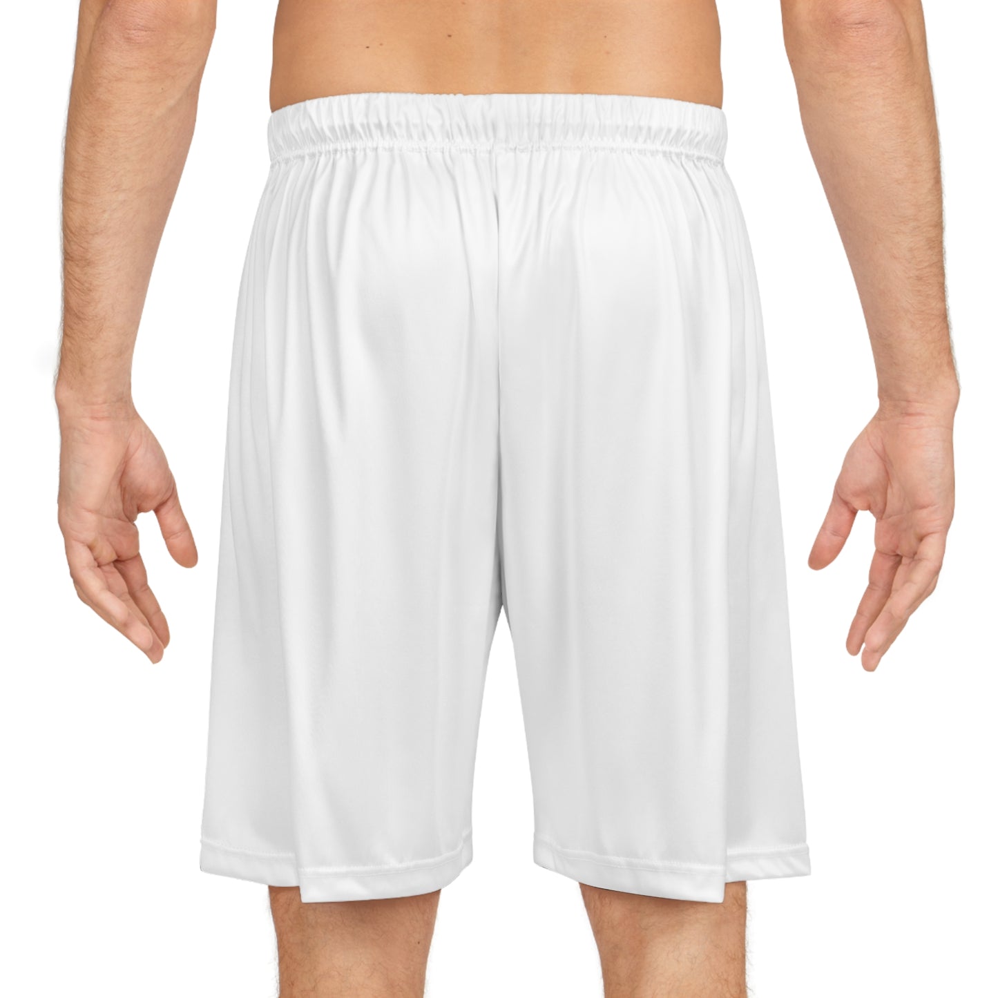 HUMANS BRAND - Hope Basketball Shorts - White Athletic Wear for Sports & Casual Style