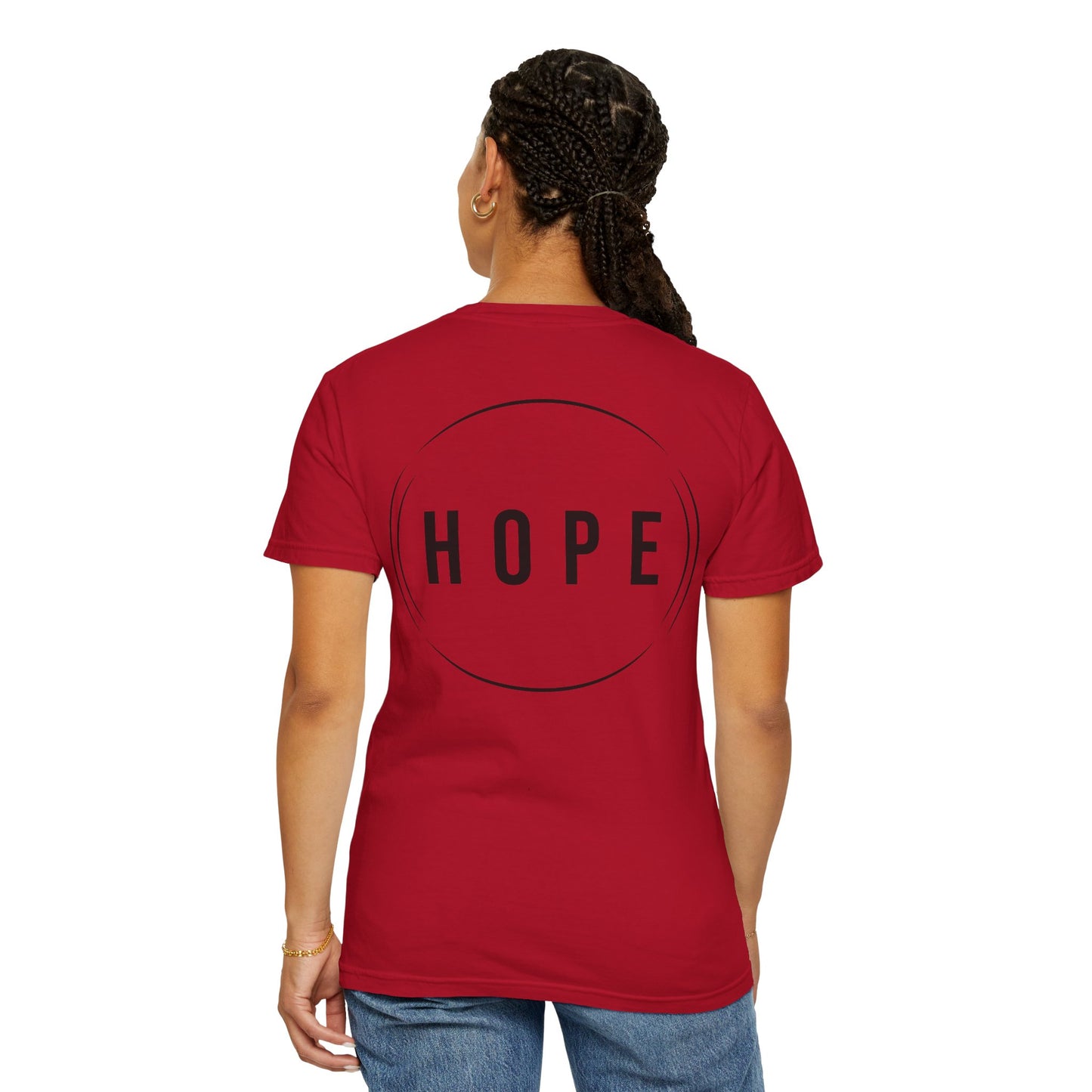 HUMANS APPAREL - Unisex Garment-Dyed T-Shirt - "Hope Helping Other People Evolve" Inspirational Tee