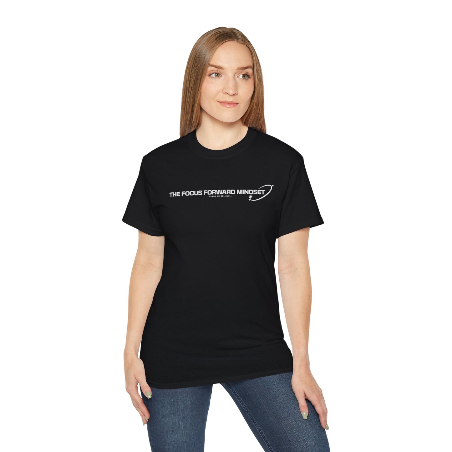 HUMANS APPAREL - Focus Forward Mindset Unisex Ultra Cotton Tee - Motivational Shirt for Everyday Inspiration