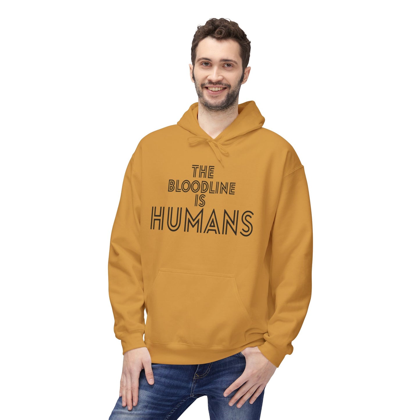 HUMANS APPAREL - The Bloodline is Humans Hoodie - Unisex Soft Style Fleece Sweatshirt