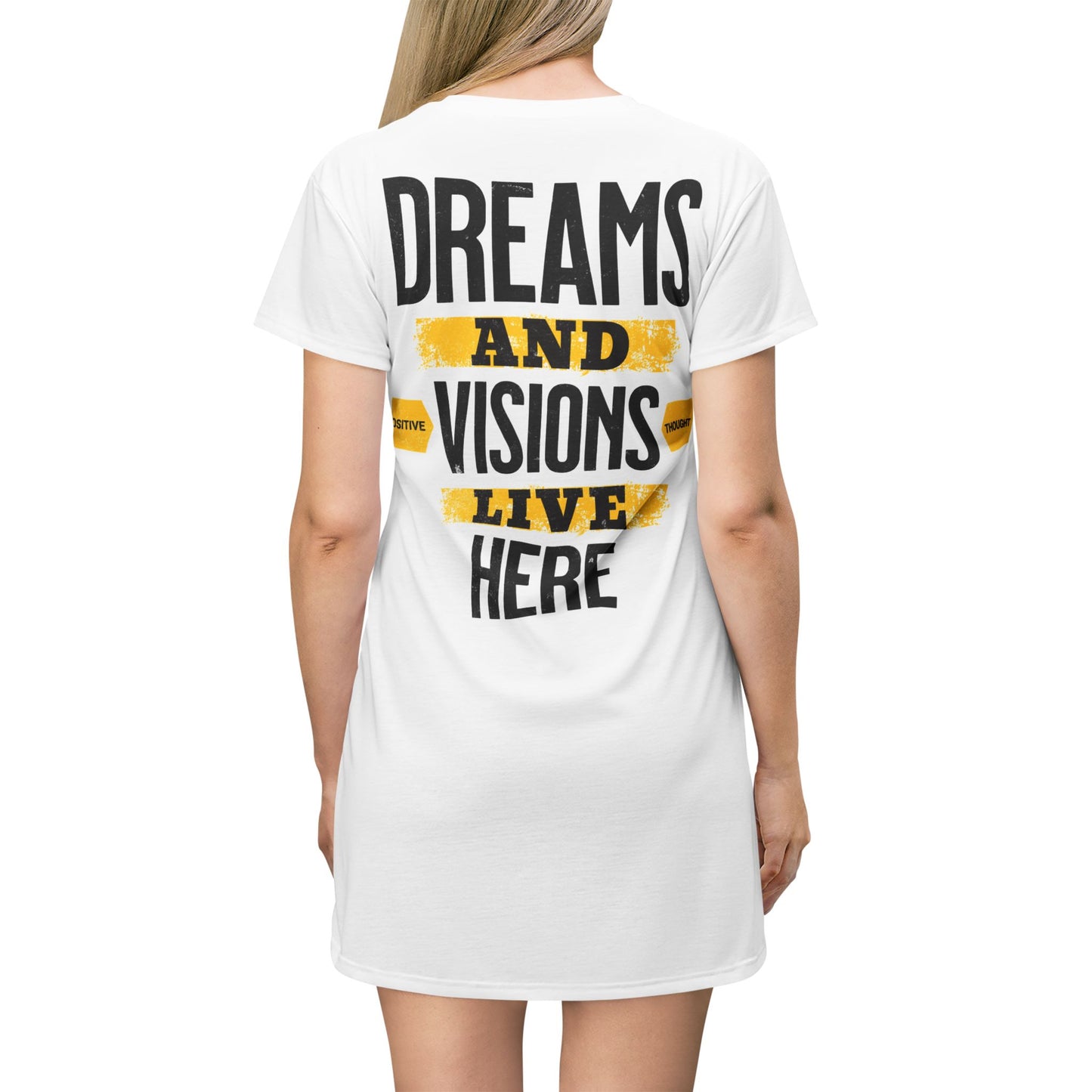 HUMANS BRAND - Positive Thought T-Shirt Dress - Uplifting Dreams & Visions Style