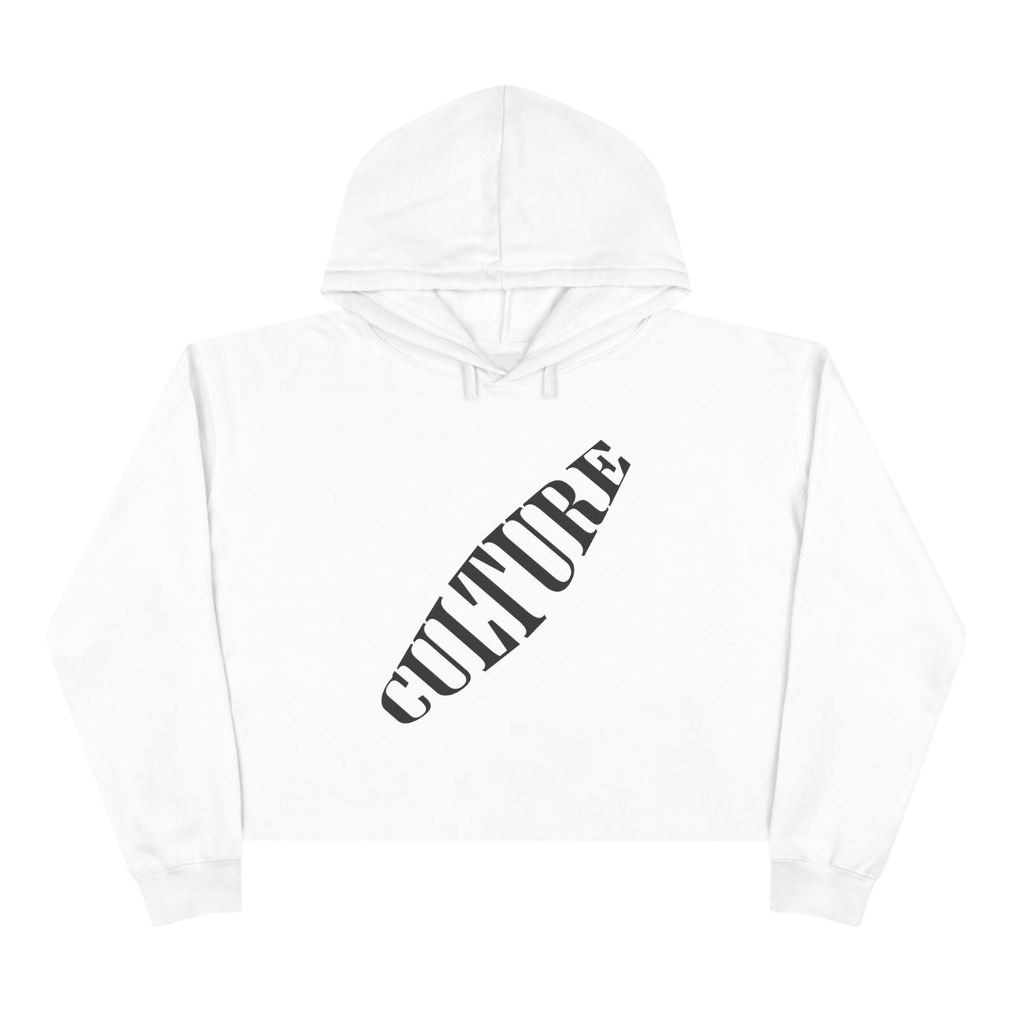 HUMANS APPAREL - Trendy "CULTURE" Crop Women's Hoodie - Statement Sweatshirt for Fashion Lovers