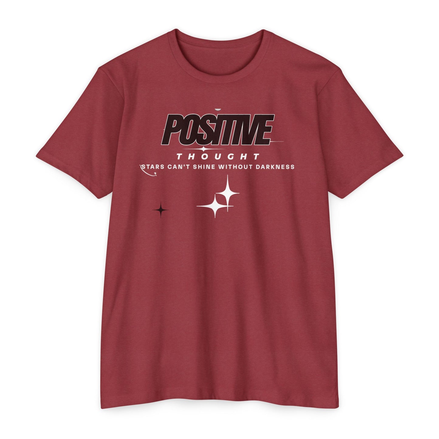HUMANS APPAREL - Positive Thought Unisex CVC Jersey T-Shirt - Inspirational Graphic Tee