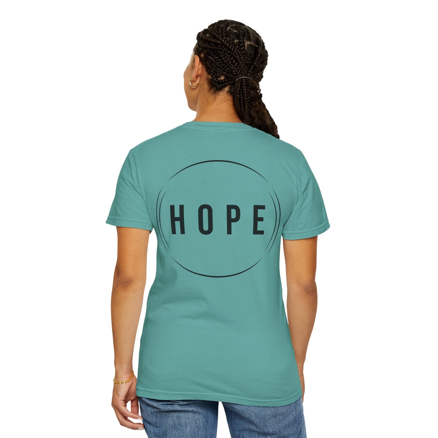 HUMANS APPAREL - Unisex Garment-Dyed T-Shirt - "Hope Helping Other People Evolve" Inspirational Tee