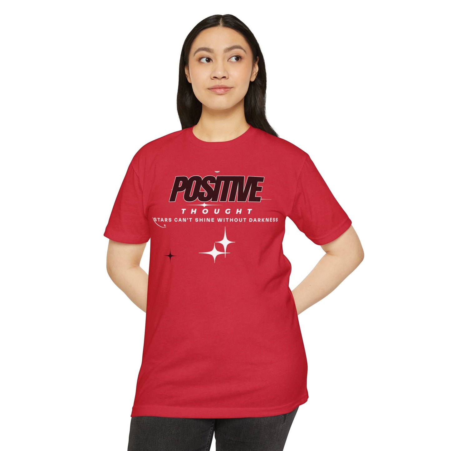 HUMANS APPAREL - Positive Thought Unisex CVC Jersey T-Shirt - Inspirational Graphic Tee