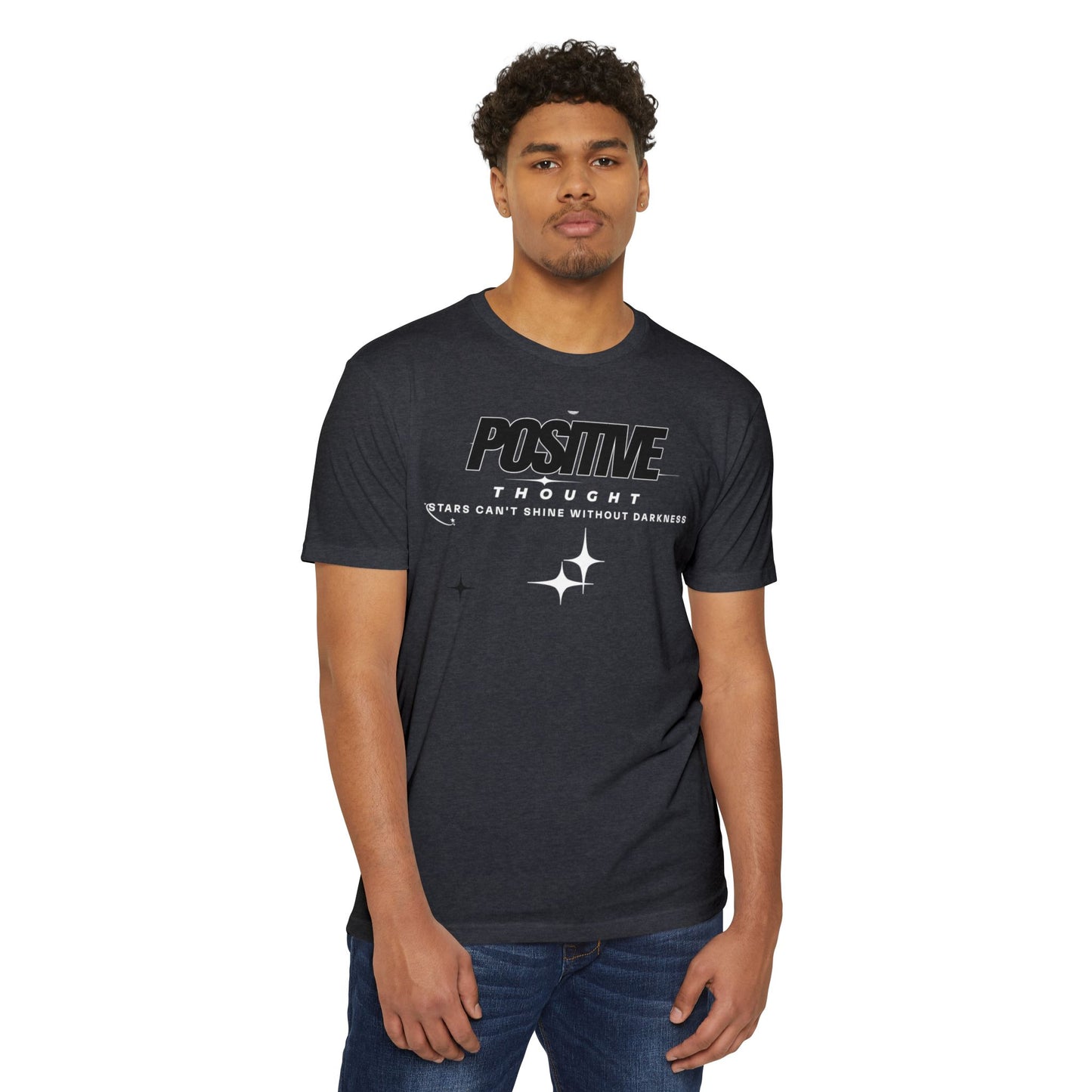 HUMANS APPAREL - Positive Thought Unisex CVC Jersey T-Shirt - Inspirational Graphic Tee