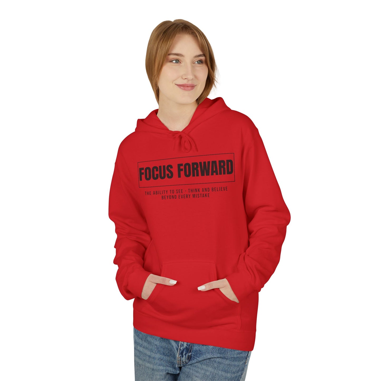 HUMANS APPAREL- "Focus Forward" Fleece Hoodie - Inspirational Fashion for Dreamers, Cozy Layer for Every Season, Motivational Gift for Friends, Unisex [...]