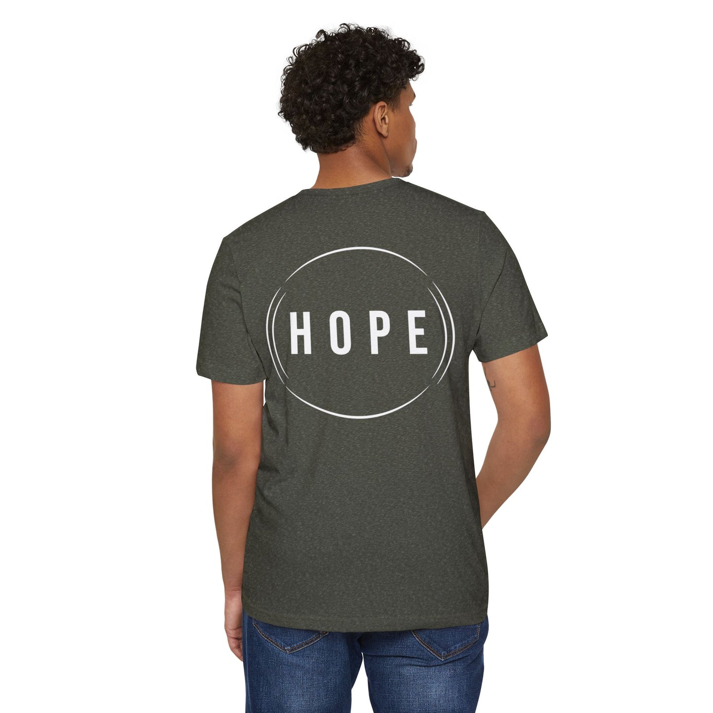 HUMANS APPAREL - Eco-Friendly Hope T-Shirt - Inspiring Message for Growth, Unisex Organic Tee.