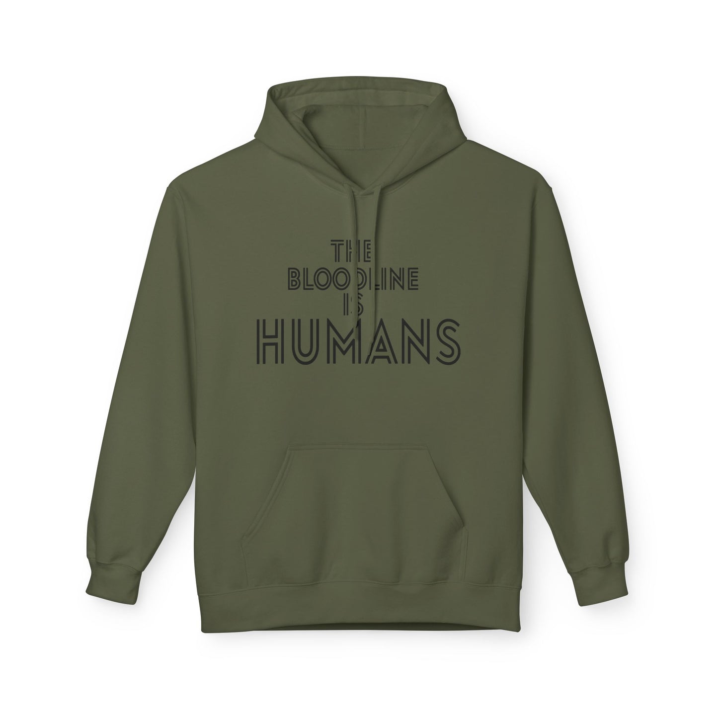 HUMANS APPAREL - The Bloodline is Humans Hoodie - Unisex Soft Style Fleece Sweatshirt