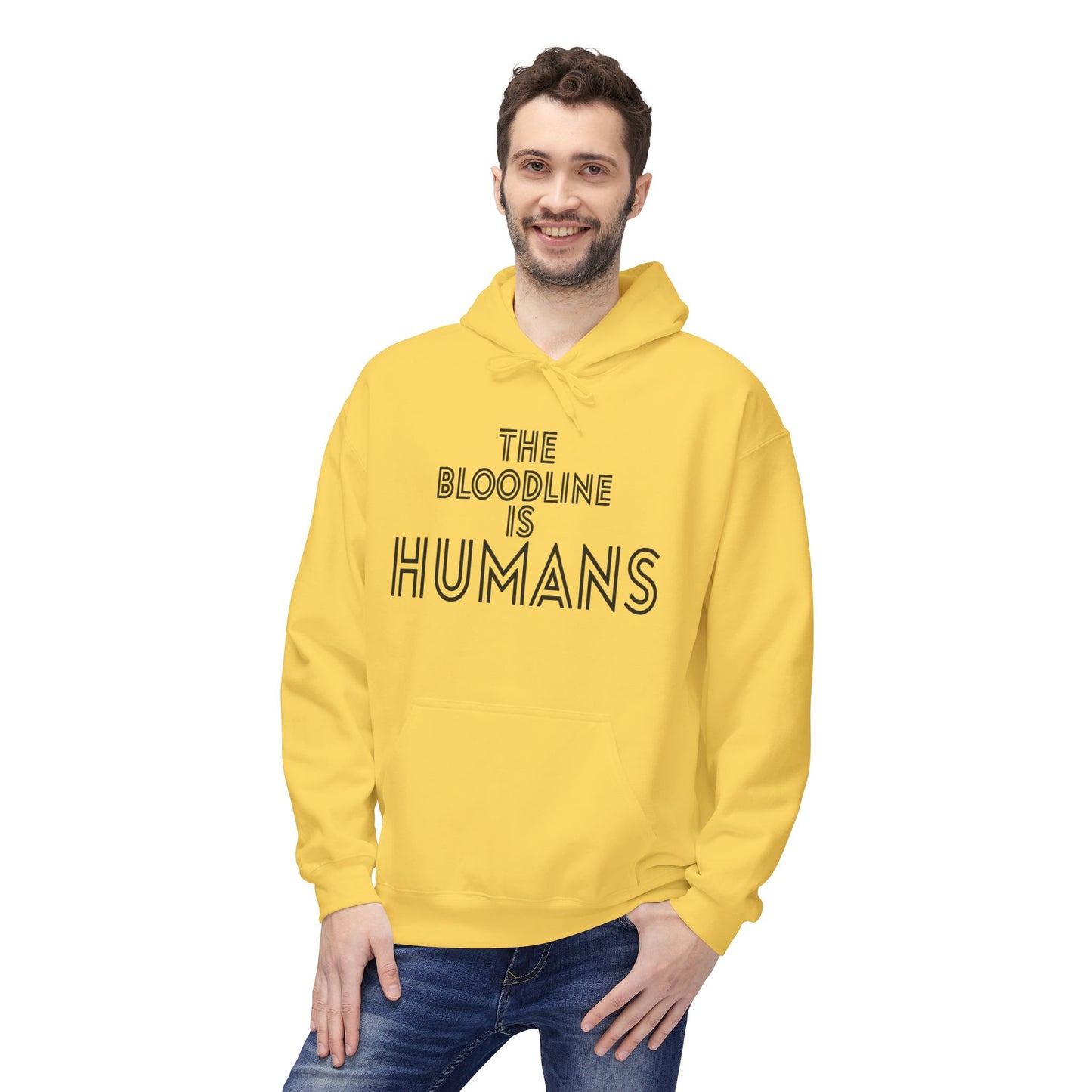 HUMANS APPAREL - The Bloodline is Humans Hoodie - Unisex Soft Style Fleece Sweatshirt