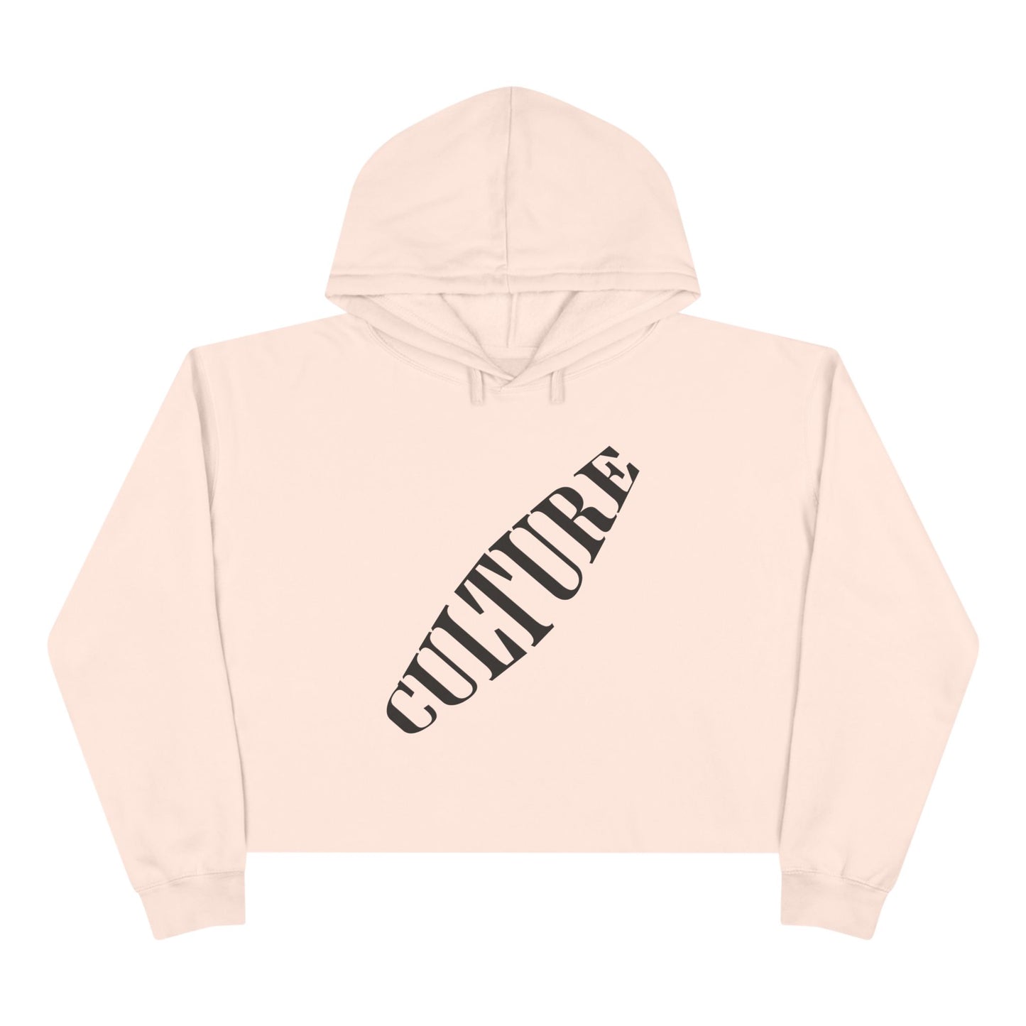 HUMANS APPAREL - Trendy "CULTURE" Crop Women's Hoodie - Statement Sweatshirt for Fashion Lovers