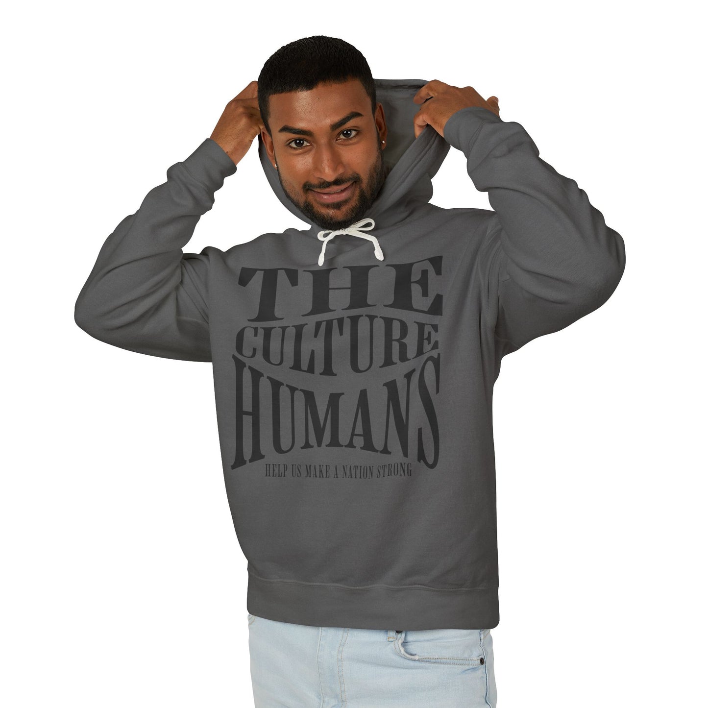 HUMANS APPAREL - Inclusive Culture Unisex Lightweight Hooded Sweatshirt | Motivational Gift for All | Perfect for Casual Wear
