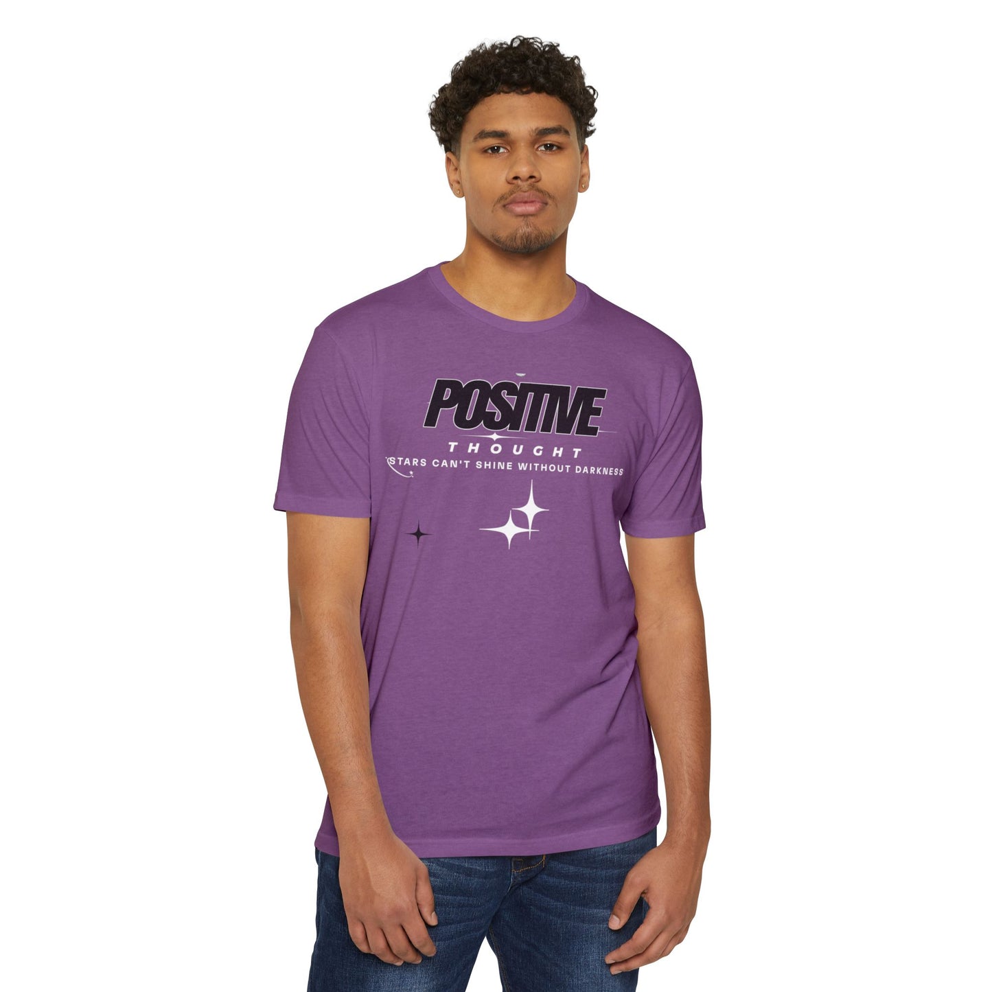 HUMANS APPAREL - Positive Thought Unisex CVC Jersey T-Shirt - Inspirational Graphic Tee