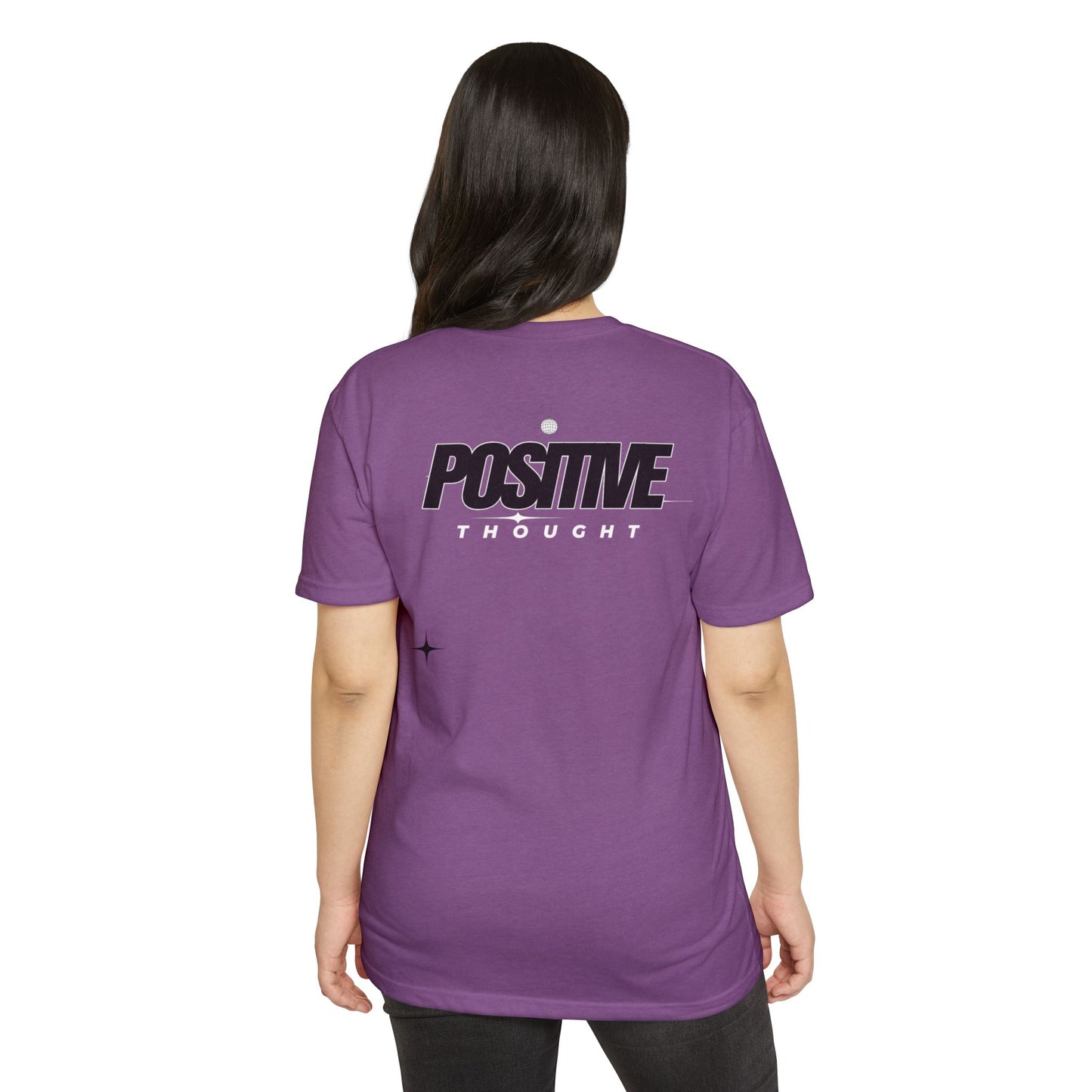 HUMANS APPAREL - Positive Thought Unisex CVC Jersey T-Shirt - Inspirational Graphic Tee