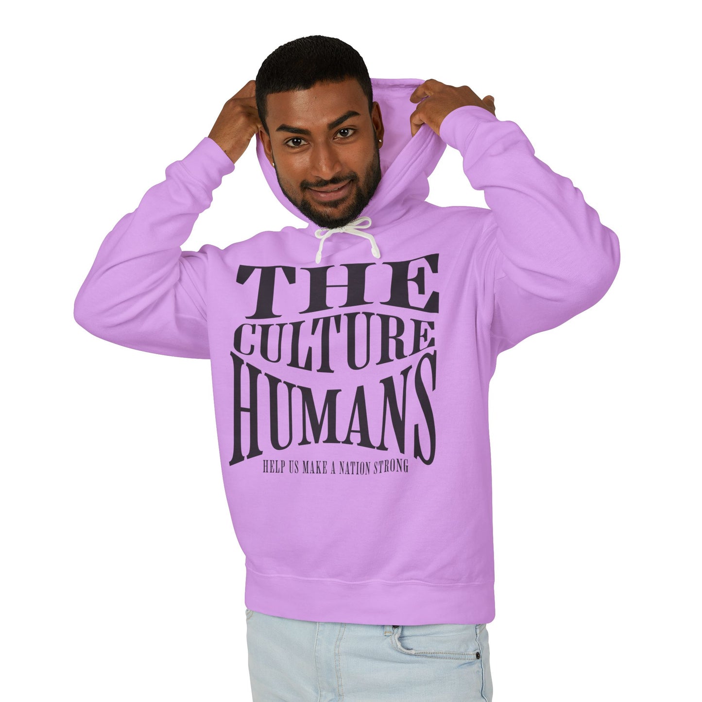 HUMANS APPAREL - Inclusive Culture Unisex Lightweight Hooded Sweatshirt | Motivational Gift for All | Perfect for Casual Wear