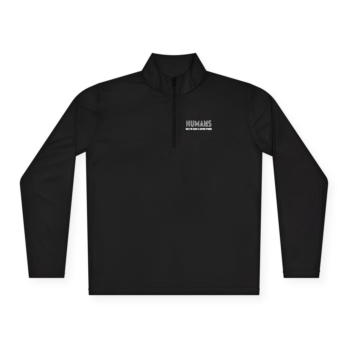 HUMANS APPAREL - Unisex Quarter-Zip Pullover - Cozy Layer for Humans, Perfect for Casual Outings, Gifts for Friends, Outdoor Adventures, Everyday Wear