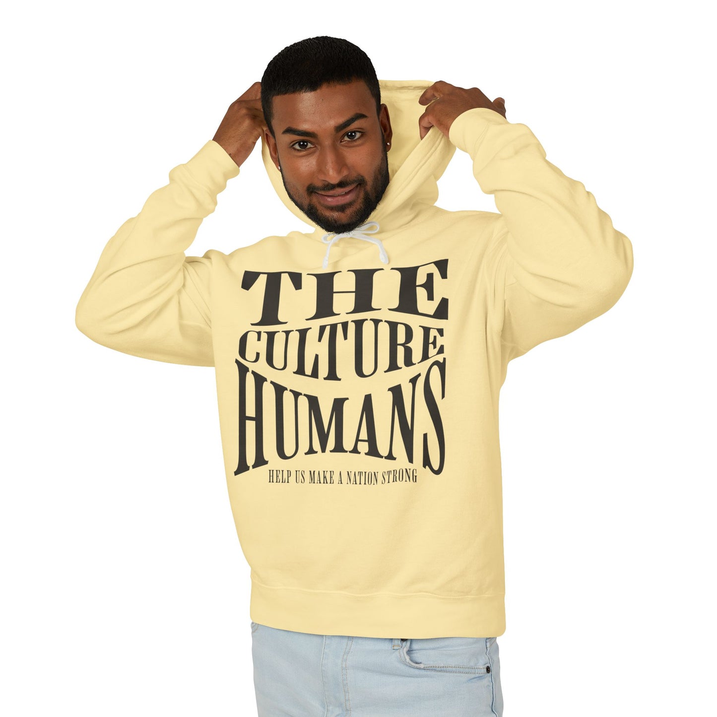 HUMANS APPAREL - Inclusive Culture Unisex Lightweight Hooded Sweatshirt | Motivational Gift for All | Perfect for Casual Wear