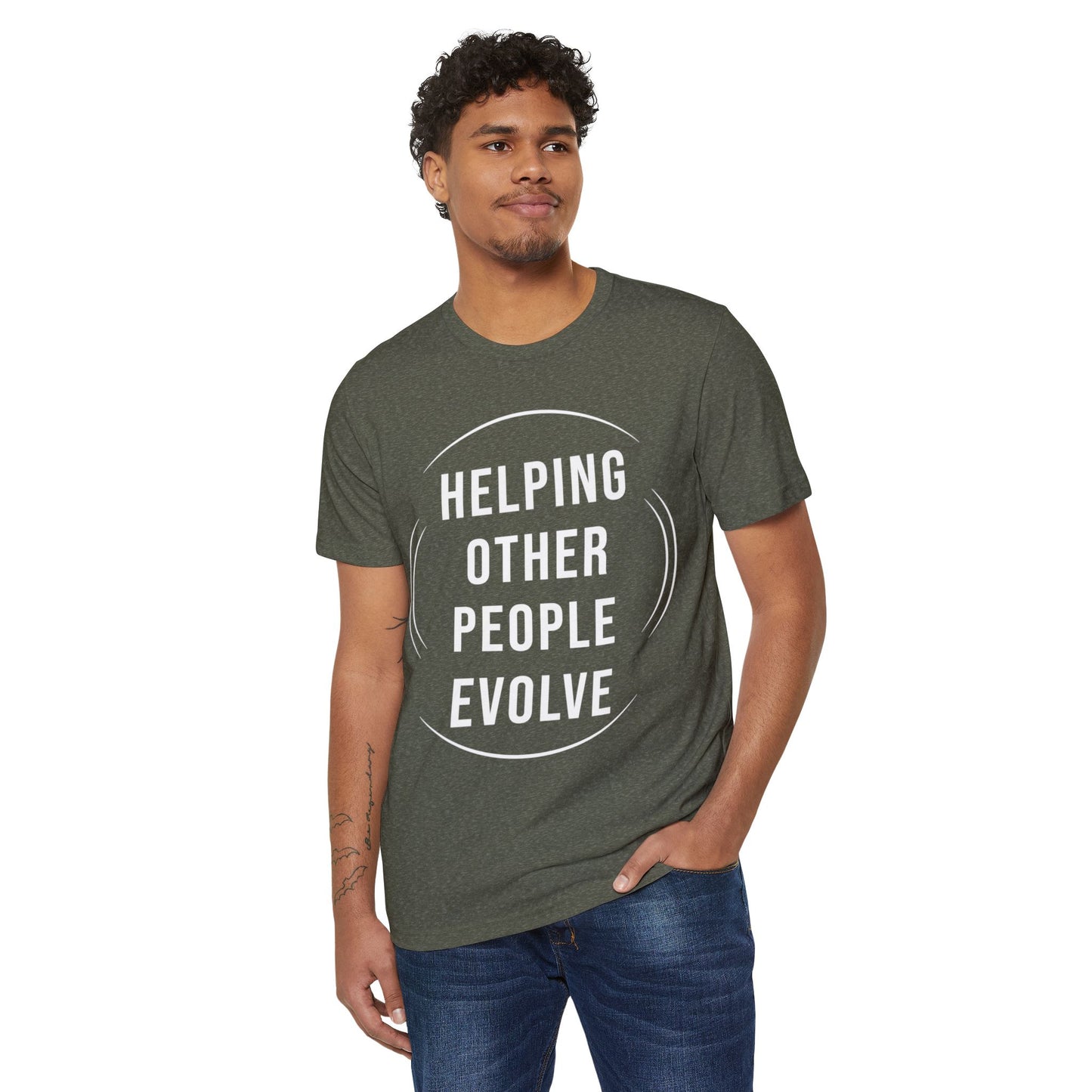 HUMANS APPAREL - Eco-Friendly Hope T-Shirt - Inspiring Message for Growth, Unisex Organic Tee.
