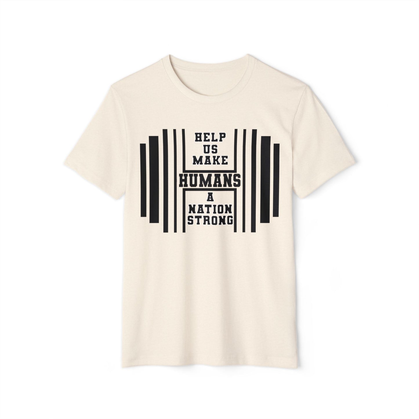 HUMANS APPAREL - Men's Organic T-Shirt - 'Help Us Make Humans A Nation Strong'