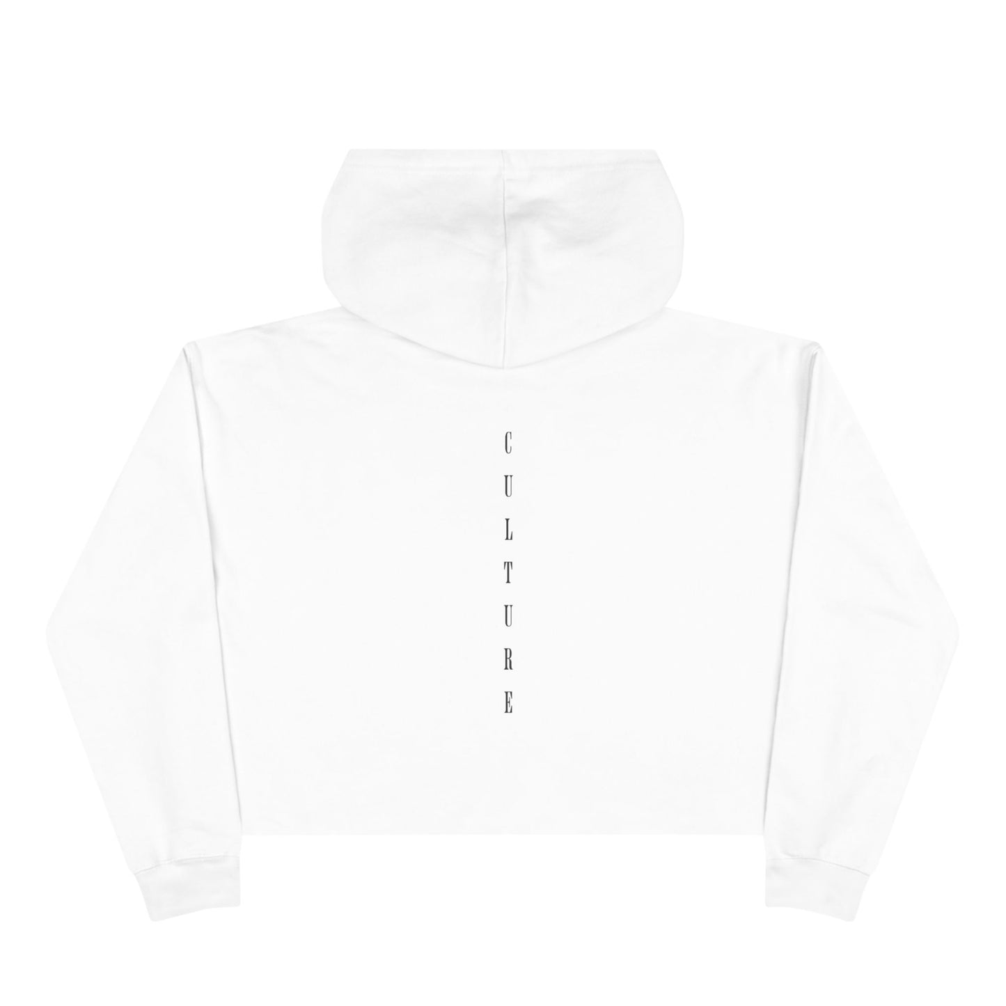 HUMANS APPAREL - Trendy "CULTURE" Crop Women's Hoodie - Statement Sweatshirt for Fashion Lovers