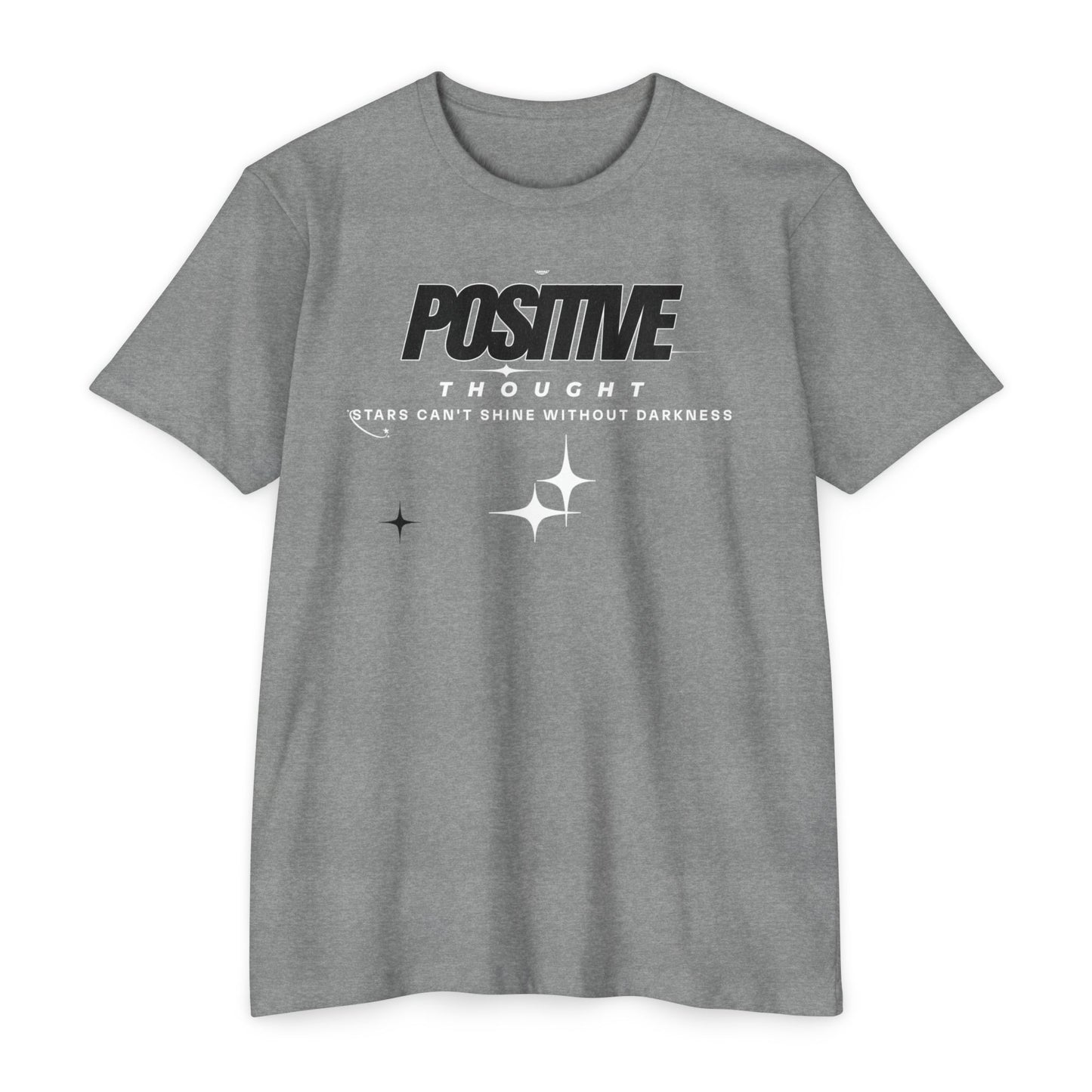 HUMANS APPAREL - Positive Thought Unisex CVC Jersey T-Shirt - Inspirational Graphic Tee