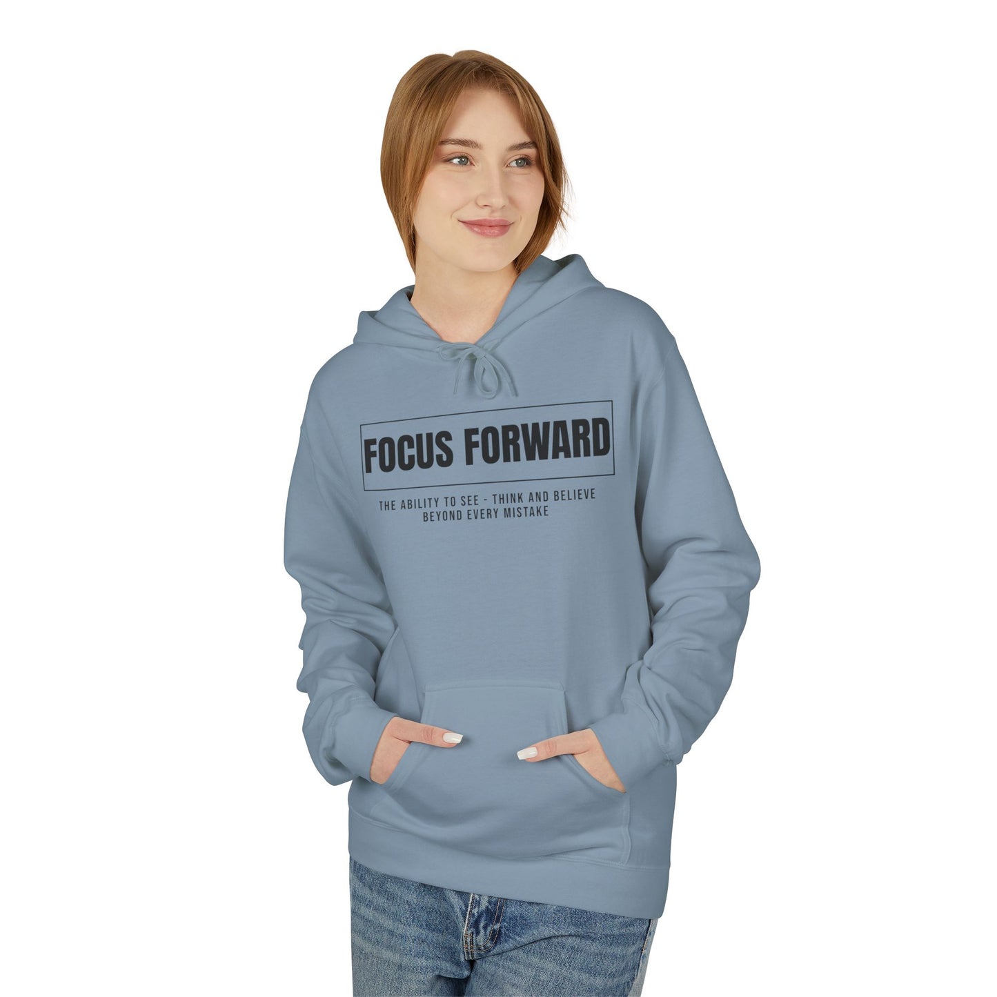 HUMANS APPAREL- "Focus Forward" Fleece Hoodie - Inspirational Fashion for Dreamers, Cozy Layer for Every Season, Motivational Gift for Friends, Unisex [...]