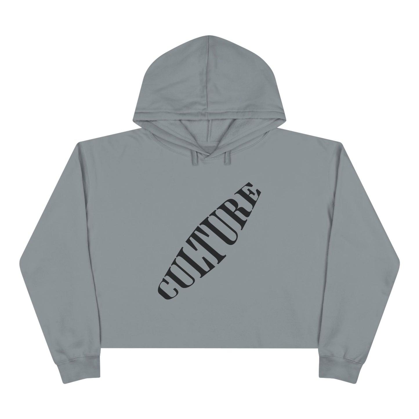 HUMANS APPAREL - Trendy "CULTURE" Crop Women's Hoodie - Statement Sweatshirt for Fashion Lovers
