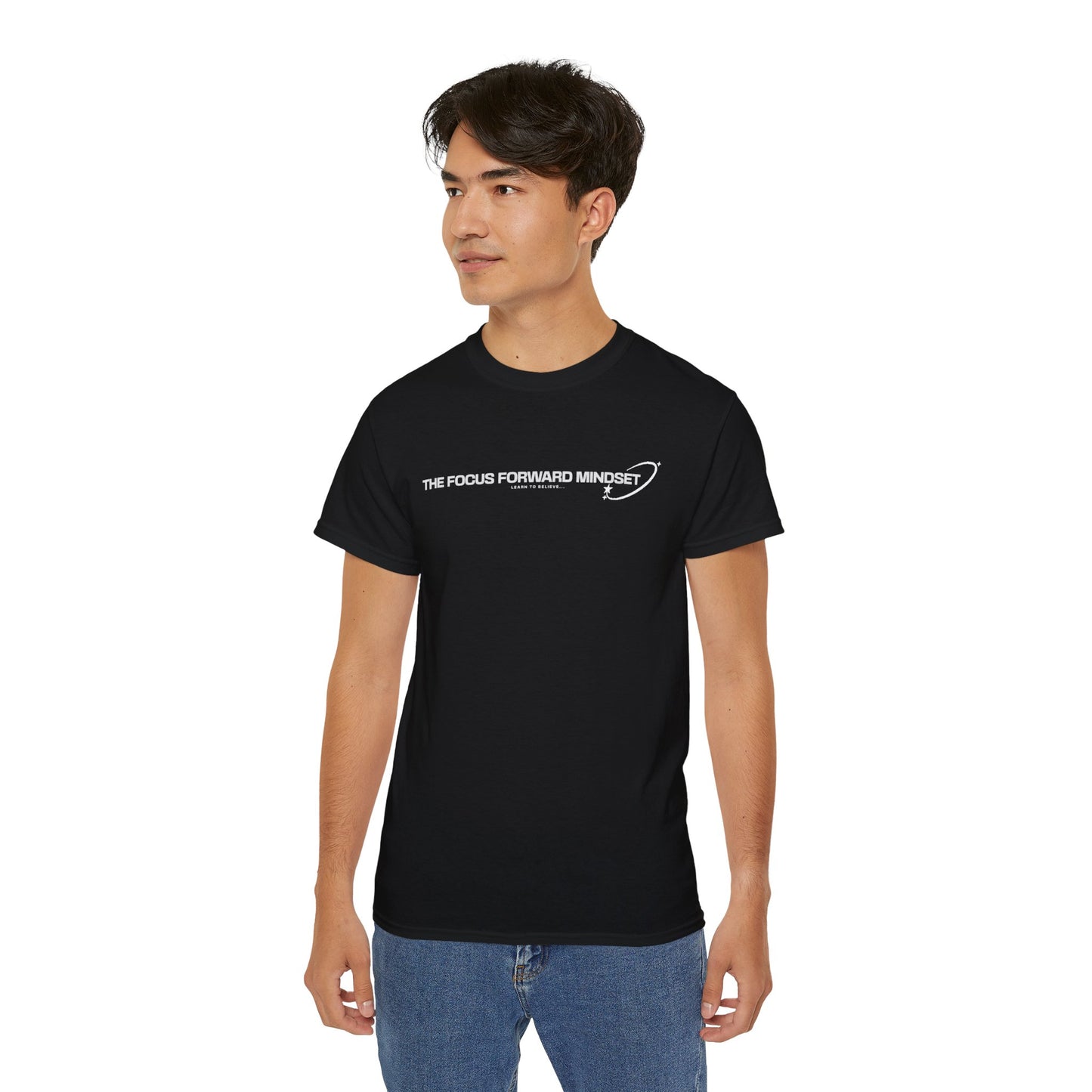 HUMANS APPAREL - Focus Forward Mindset Unisex Ultra Cotton Tee - Motivational Shirt for Everyday Inspiration