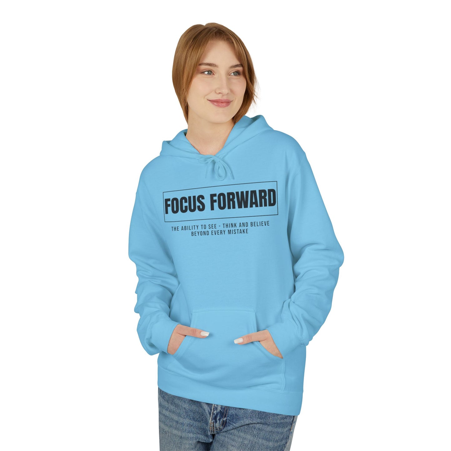 HUMANS APPAREL- "Focus Forward" Fleece Hoodie - Inspirational Fashion for Dreamers, Cozy Layer for Every Season, Motivational Gift for Friends, Unisex [...]