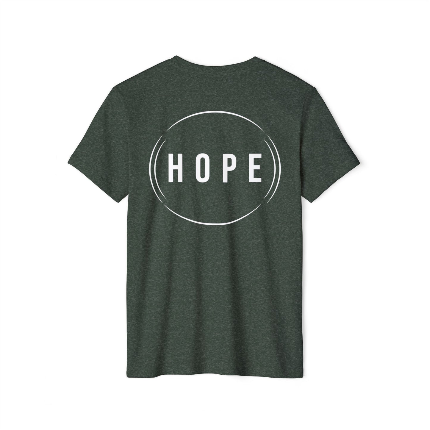HUMANS APPAREL - Eco-Friendly Hope T-Shirt - Inspiring Message for Growth, Unisex Organic Tee.