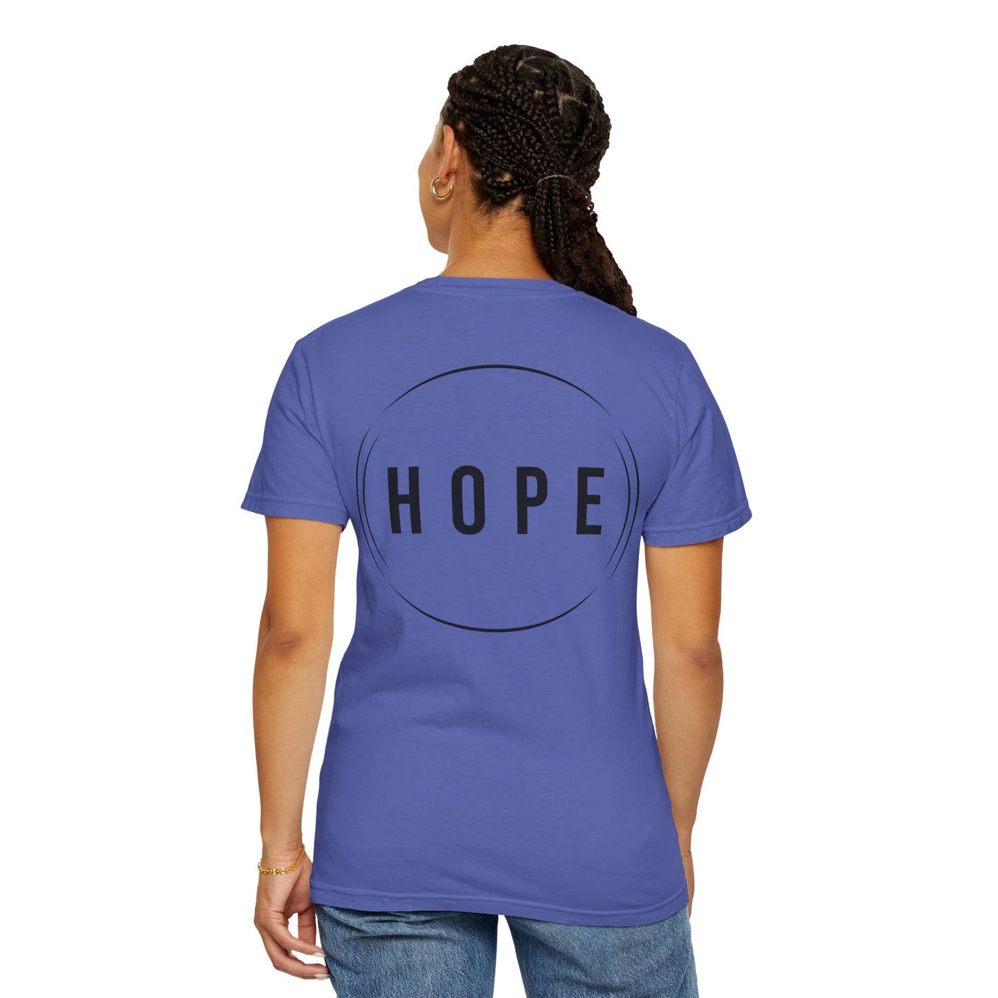 HUMANS APPAREL - Unisex Garment-Dyed T-Shirt - "Hope Helping Other People Evolve" Inspirational Tee