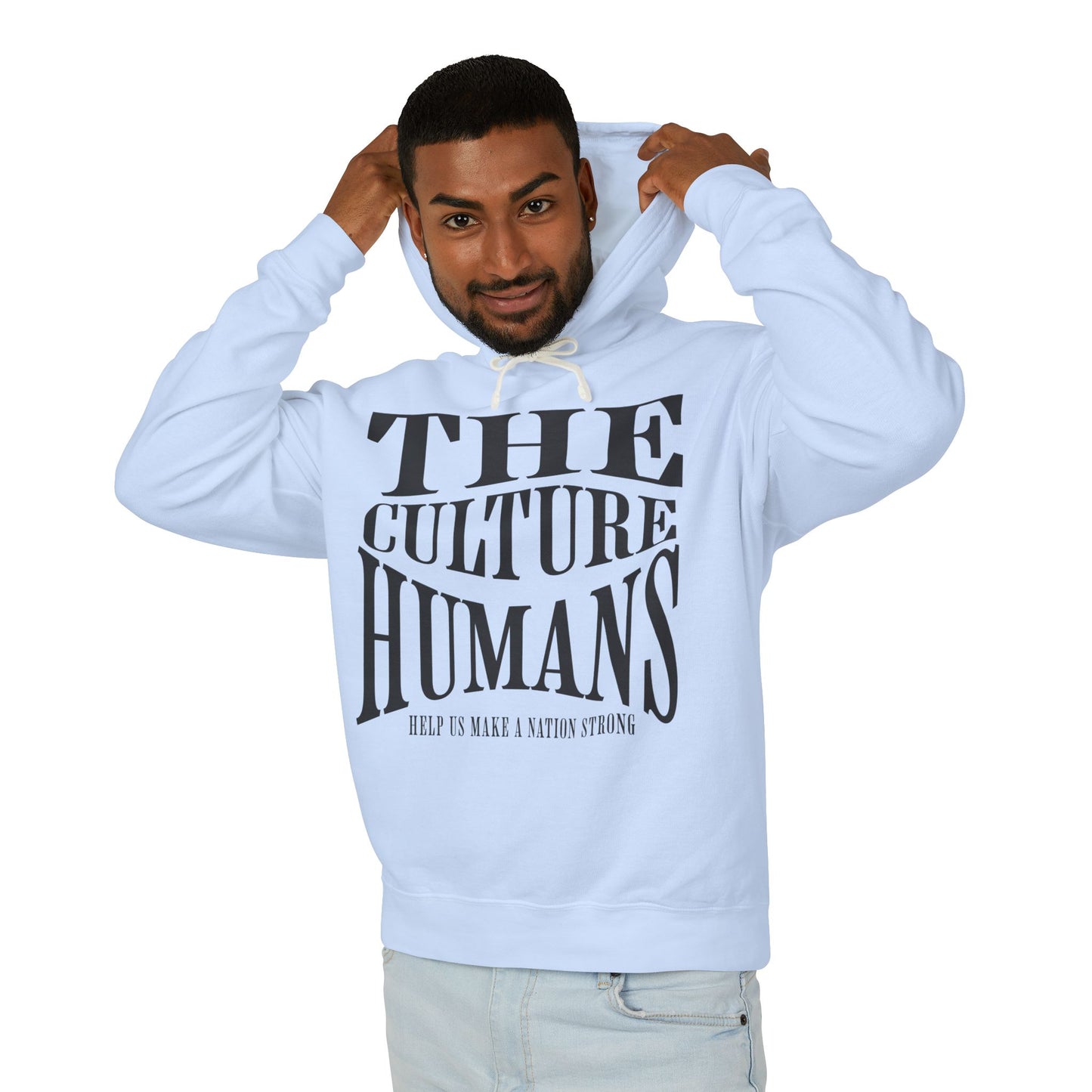 HUMANS APPAREL - Inclusive Culture Unisex Lightweight Hooded Sweatshirt | Motivational Gift for All | Perfect for Casual Wear