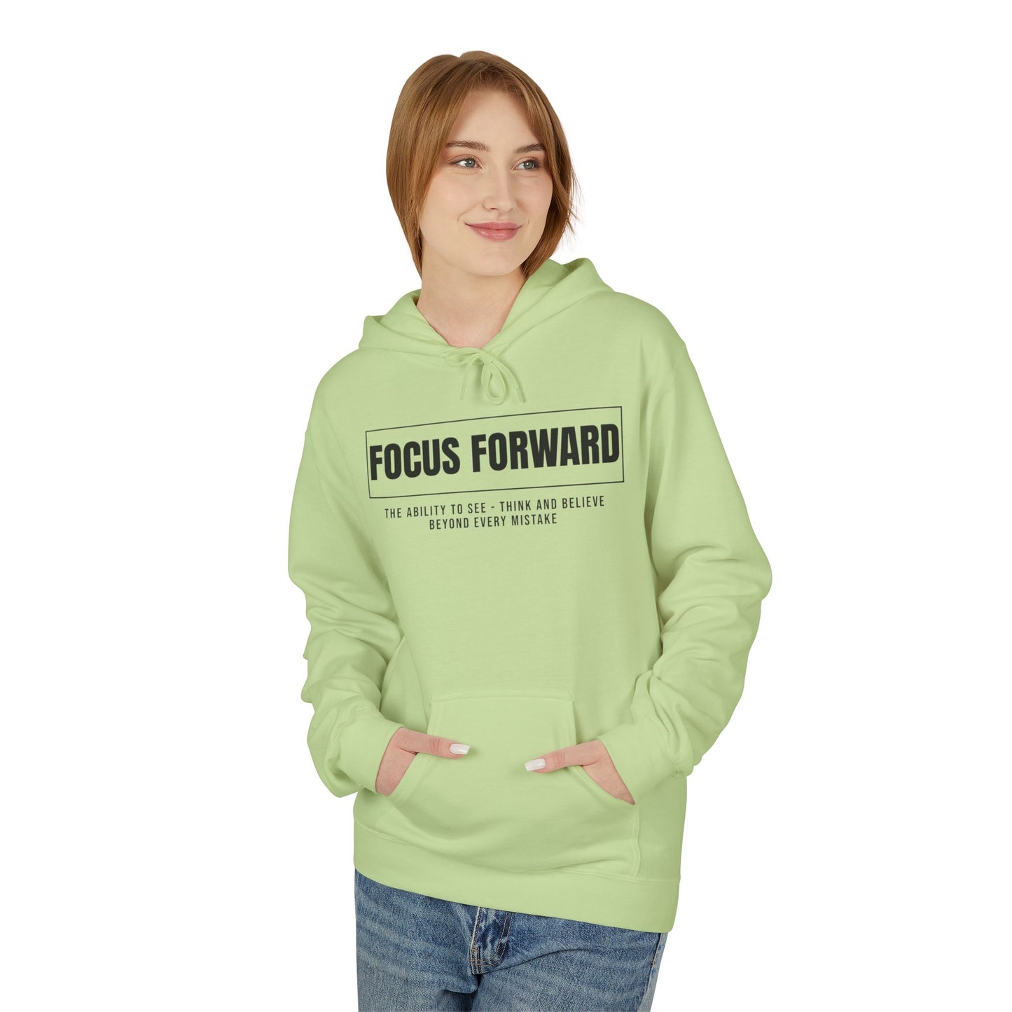 HUMANS APPAREL- "Focus Forward" Fleece Hoodie - Inspirational Fashion for Dreamers, Cozy Layer for Every Season, Motivational Gift for Friends, Unisex [...]