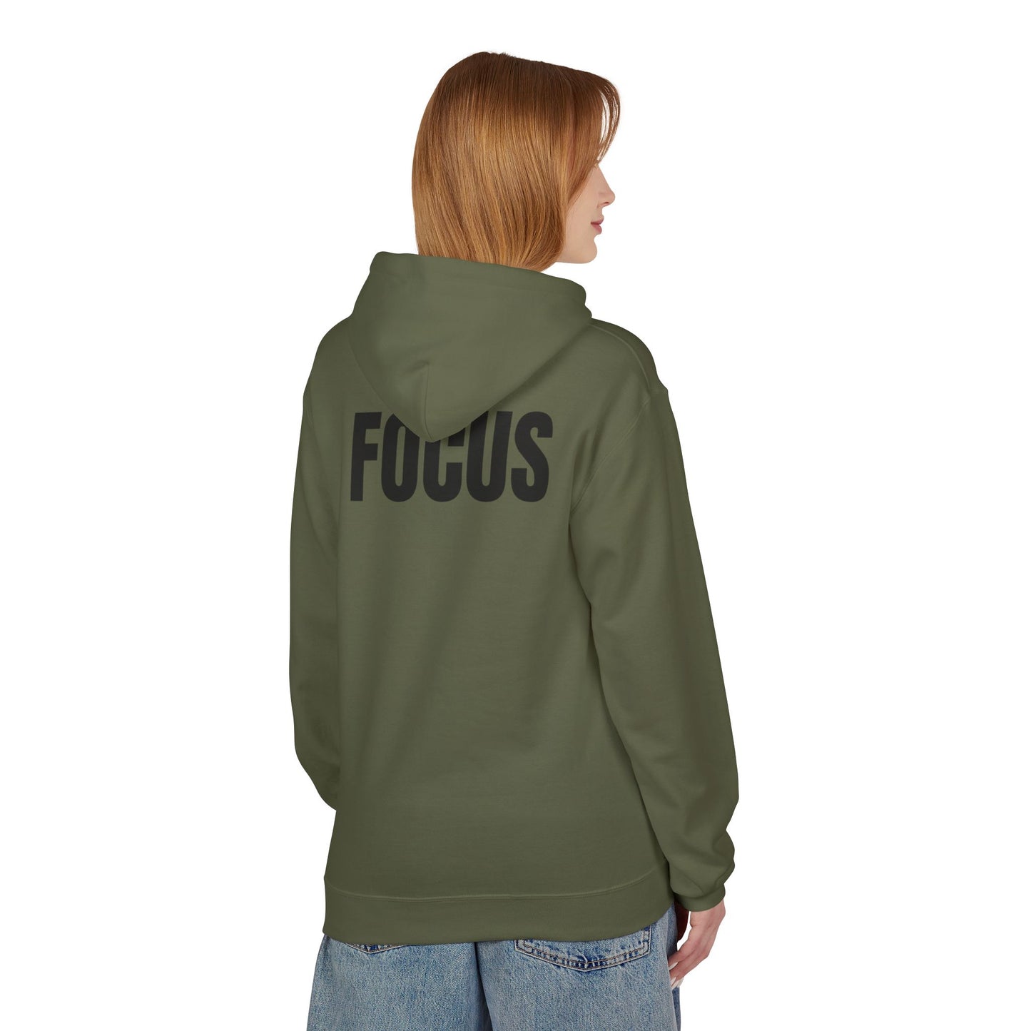 HUMANS APPAREL- "Focus Forward" Fleece Hoodie - Inspirational Fashion for Dreamers, Cozy Layer for Every Season, Motivational Gift for Friends, Unisex [...]