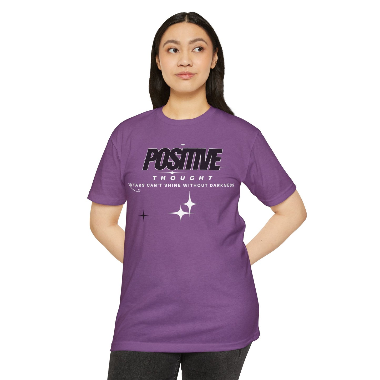 HUMANS APPAREL - Positive Thought Unisex CVC Jersey T-Shirt - Inspirational Graphic Tee