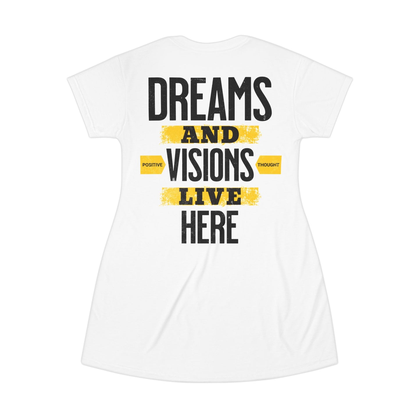HUMANS BRAND - Positive Thought T-Shirt Dress - Uplifting Dreams & Visions Style