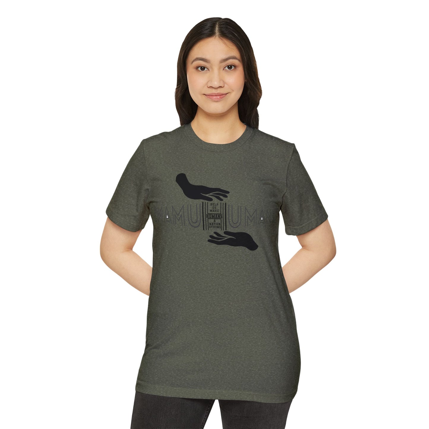 HUMANS APPAREL - Women's Organic T-Shirt - With Healing Hands Logo