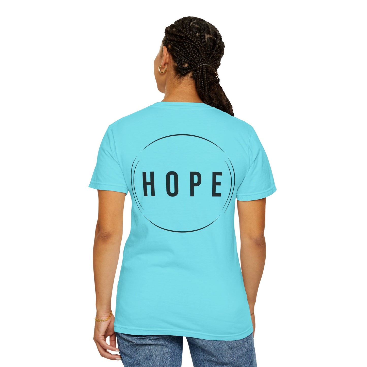 HUMANS APPAREL - Unisex Garment-Dyed T-Shirt - "Hope Helping Other People Evolve" Inspirational Tee