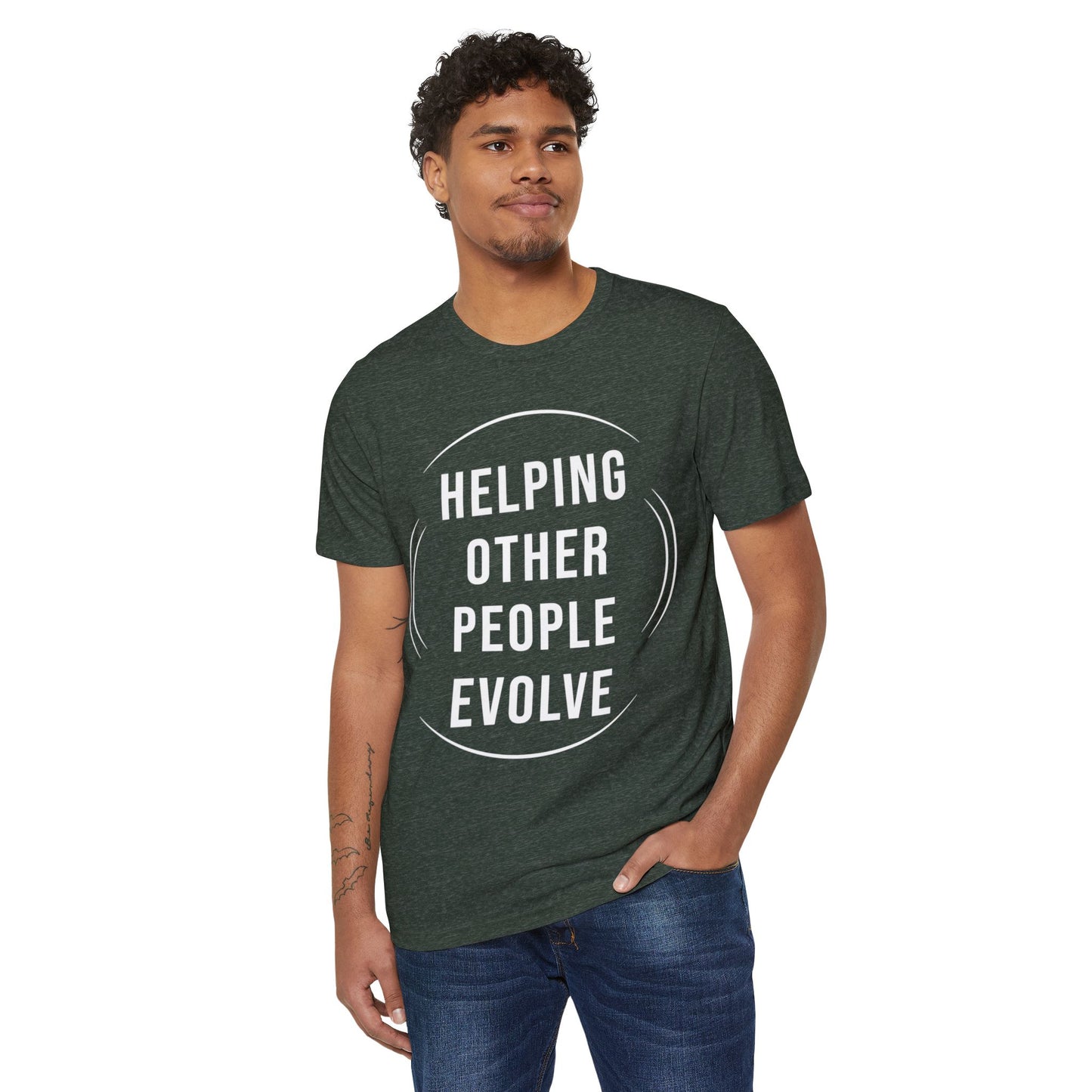HUMANS APPAREL - Eco-Friendly Hope T-Shirt - Inspiring Message for Growth, Unisex Organic Tee.