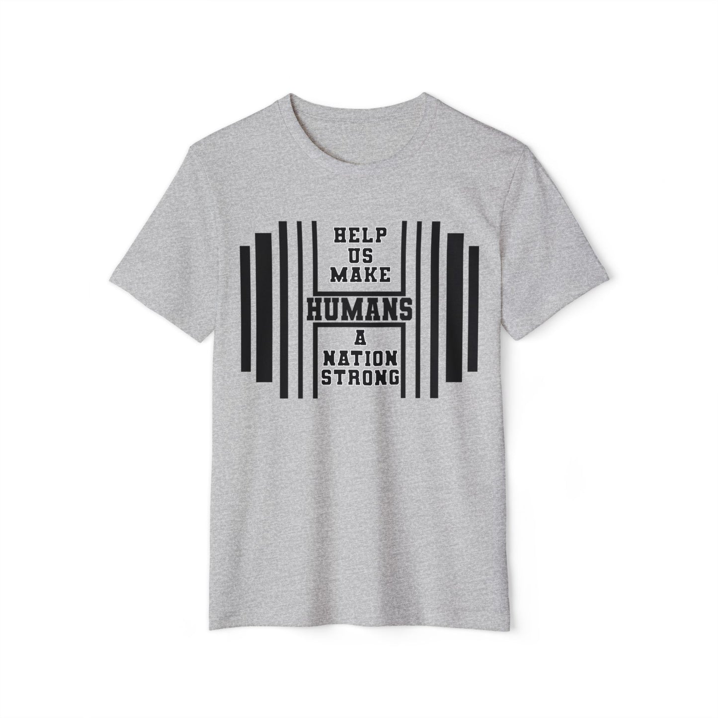 HUMANS APPAREL - Men's Organic T-Shirt - 'Help Us Make Humans A Nation Strong'