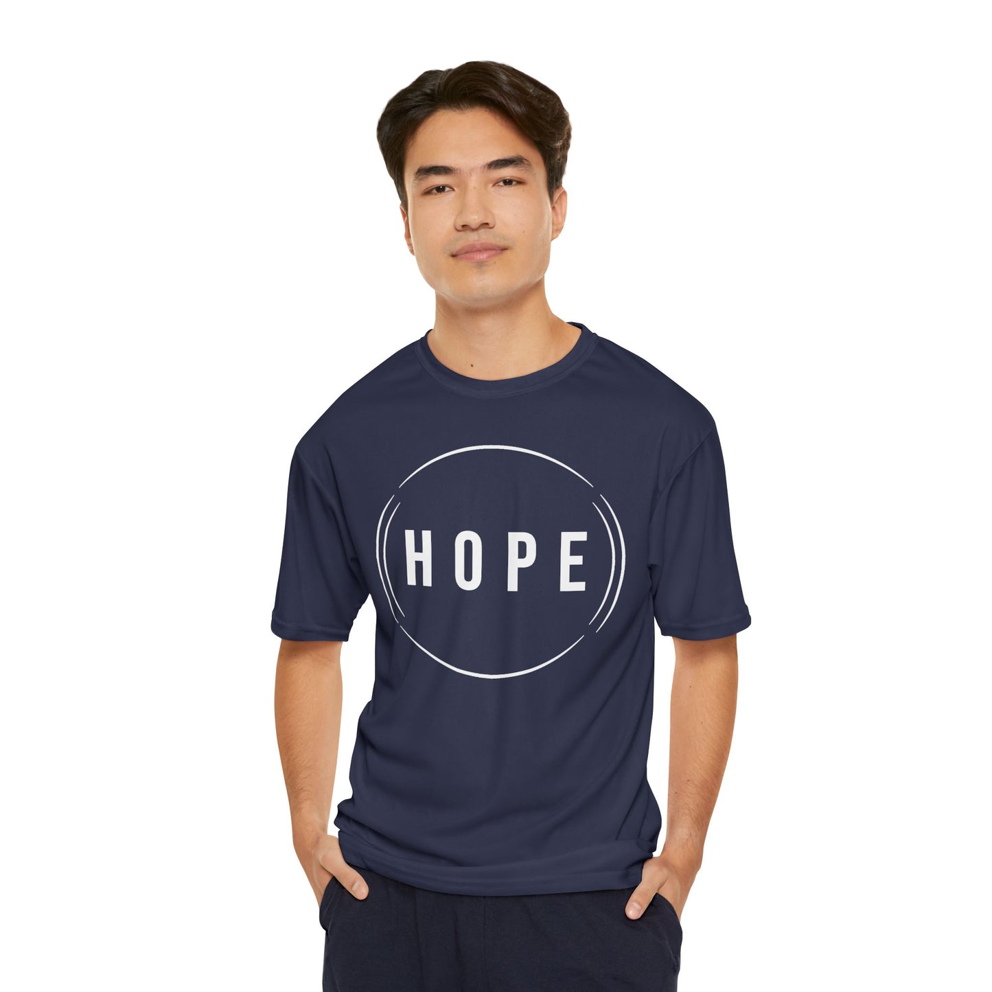 HUMANS APPAREL - Men's Performance T-Shirt - "HOPE" Helping Other People Evolve - Motivational Activewear